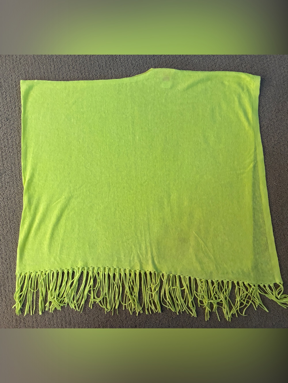 Lilly Pulitzer Neon Lime Fringe Shawl